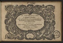 II. Livre d’airs à quatre parties, de Monsieur de Cambefort. Sur-Intendant & Maistre ordinaire de la Musique de la Chambre du Roy.