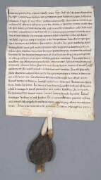 Charte de Geoffroy, évêque de Senlis, contenant donation de terre (…) par Alexandre de Baron aux religieux de Chaalis
