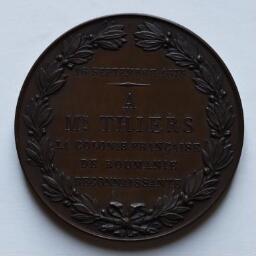 Médaille offerte par la colonie française de Roumanie