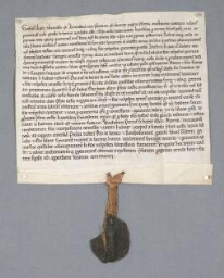 Charte de Geoffroy contenant vente par Milon Gavele de Baron aux religieux de Chaalis