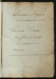 Registre des procès-verbaux de l'assemblée générale. An X (mars 1803-mai 1813)
