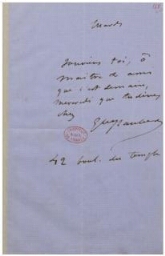 Fonds Lovenjoul : « Correspondance, Lettres adressées à Théophile Gautier, Tome IV. Edmond-Guys »
