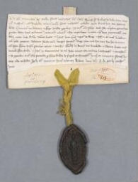 Charte d'Adam, évêque de Senlis contenant vente par Robert de Villeneuve aux religieux de Chaalis