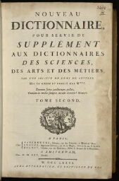 L'Encyclopédie. Volume 19. Supplément 2. Texte : BO-EZ