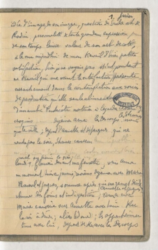 « Journal ; 6 septembre 1919 - 21 janvier 1920 »