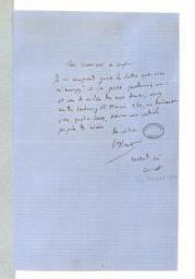 Lettre de Gustave Flaubert à Hippolyte Percher, alias Harry Alis, du 25 mars 1880