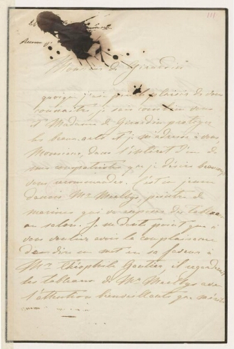 Lettres de la Comtesse de Moltke et de H.de Saint-Georges à Emile de Girardin