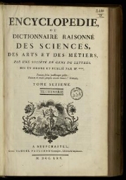 L'Encyclopédie. Volume 16. Texte : TE-VENERIE