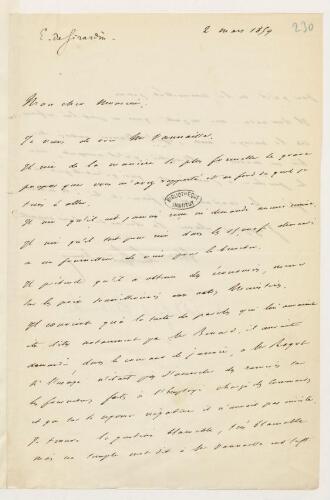 « Correspondance et papiers de Ludovic Halévy ; Collection d'autographes ; France-Gyp»