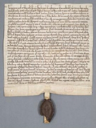 Charte de Henry, évêque de Senlis, contenant donation faite aux religieux de Chaalis par Etienne Lormier