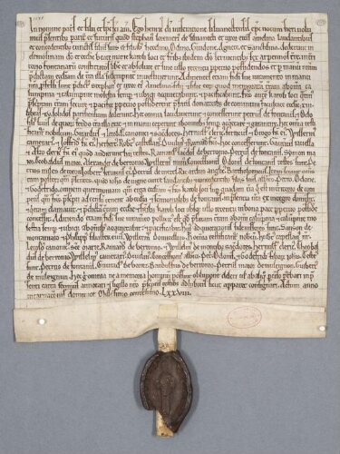Charte de Henry, évêque de Senlis, contenant donation faite aux religieux de Chaalis par Etienne Lormier