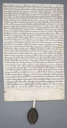Charte de Geoffroy, évêque de Senlis, contenant deux donations aux religieux de Chaalis
