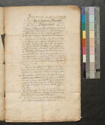 Statuts et règlements de l'Académie Française (1635)