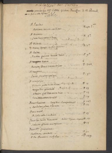 1106 himnes et 22 proses mises en vers françois, par M. Perrault, de l'Académie françoise