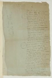 Lettres de Condorcet à divers correspondants et lettres concernant ses manuscrits.