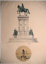 Projet d’un monument équestre pour Napoléon sur l’esplanade des Invalides
