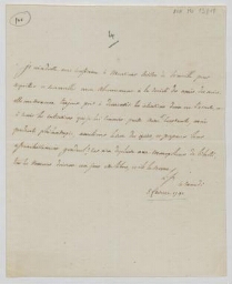 Billet autographe de Gilbert Du Motier, marquis de La Fayette, pour renouveler son abonnement à la Société des Amis des Noirs (5 février 1791)