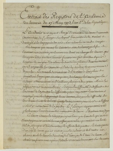 Pièces diverses, relatives notamment à l'édition des Œuvres de Voltaire, publiées à Kehl : documents sur l'Académie des Sciences