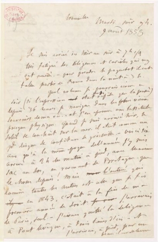 Fonds Lovenjoul : « Correspondance de Flaubert: Manuscrits du fonds Franklin Grout, Lettres adressées à Gustave Flaubert, Supplément»