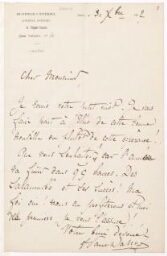 Fonds Lovenjoul : « Correspondance de Flaubert: Manuscrits du fonds Franklin Grout, Lettres adressées à Gustave Flaubert, Dainez-Dumas »